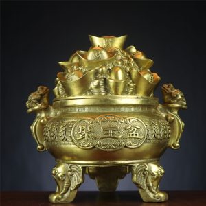 Copper Cornucopia Yuabao Treasure Bowl