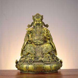 Copper God of Wealth Statue