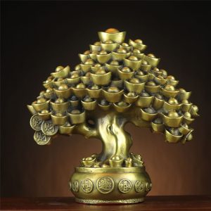 Copper Wealth Tree Ornament